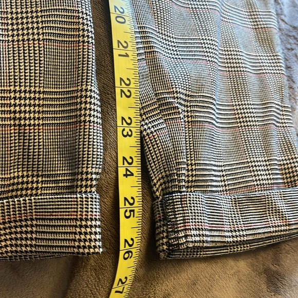 TOP SHOP | Glen Plaid Cuffed Trousers - sz 6 - Picture 11 of 12